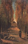 Vincent Van Gogh Avenue of Poplars in Autumn (nn04) Spain oil painting reproduction